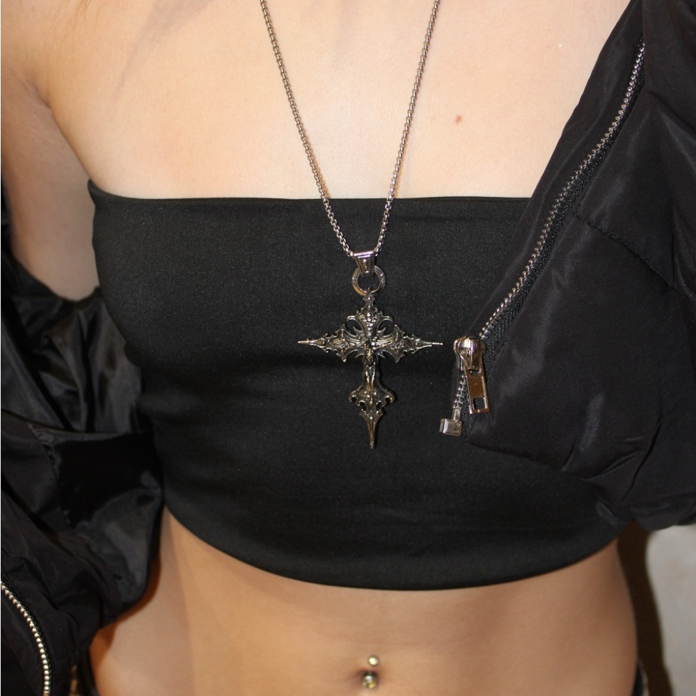 Silver Cross Necklace